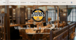Desktop Screenshot of hopfenspeicher.de